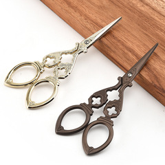 Vintage Scissors Beauty Haircuts Double Happiness Scissors, Japanese European Style, Vintage Iron Craft Scissors, Gourd Scissors