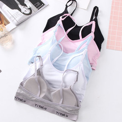 少女裹胸抹胸小吊帶 學生發育期防走光薄款小背心打底抹胸批發