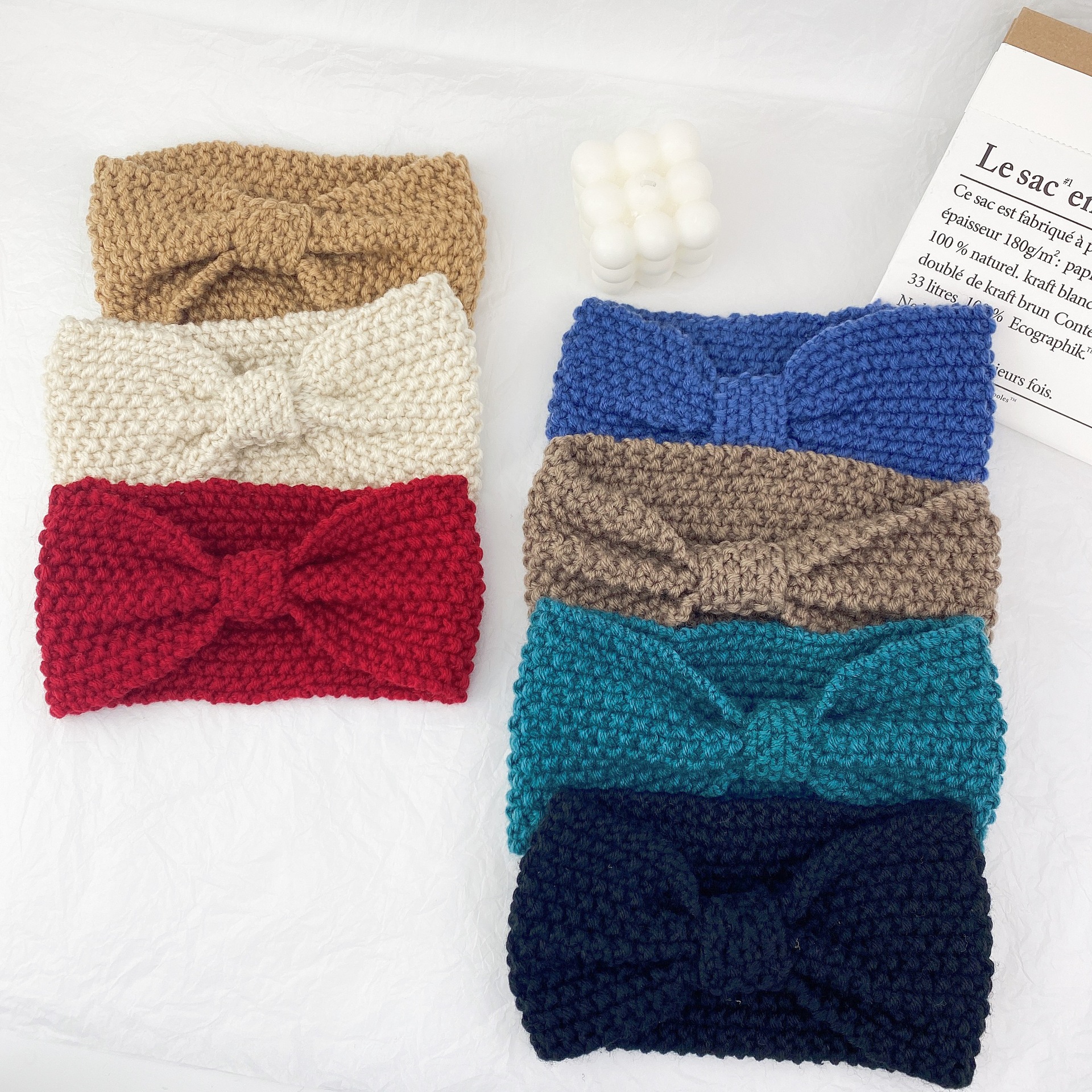 Korean  Wool Braided Hairband display picture 1