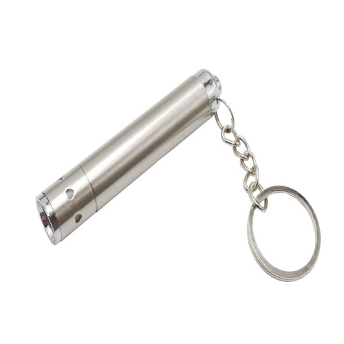 Mini stainless steel white light keychain flashlight key light promotion gift portable small