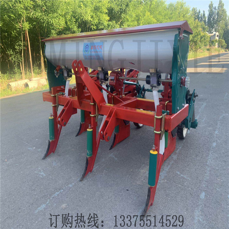 禹鸣机械悬浮式玉米播种机 四轮拖拉机 2行3行四行免耕新款价格