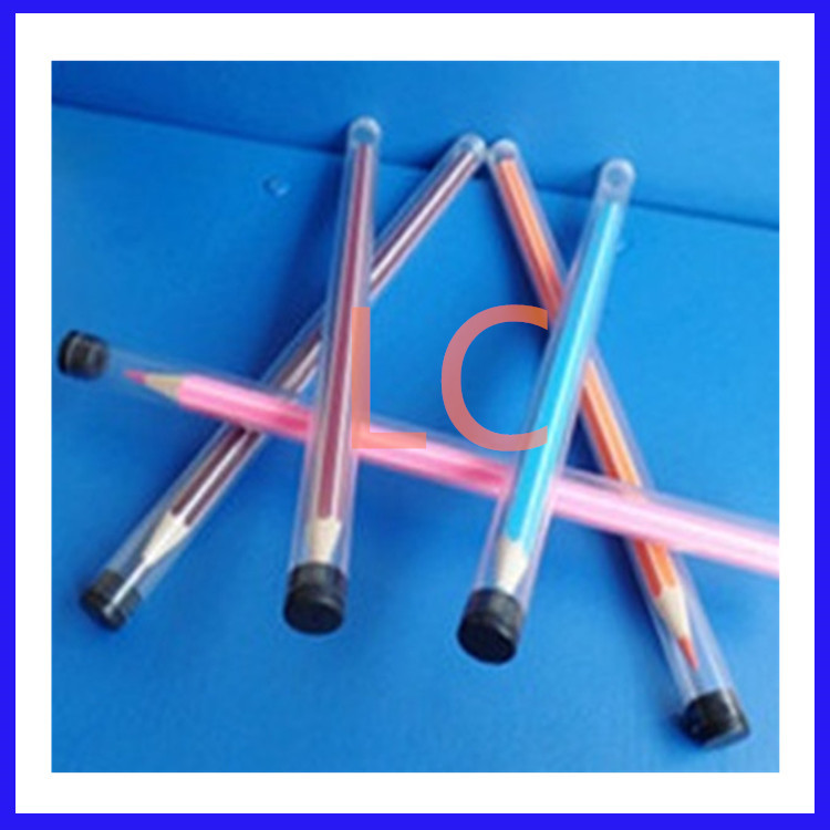 【良辰塑胶直销】PVC环保级彩色笔包装管铅笔包装管塑料包装管带