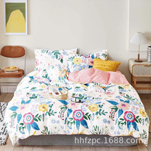 春夏新品2.35宽幅纯棉斜纹印花布沙发垫床单被套儿童床品全棉布料