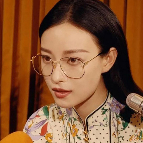 2019 New Retro Polygonal Glasses Frame European and American Metal Irregular Flat Mirror Literary Large Frame Glasses Frame