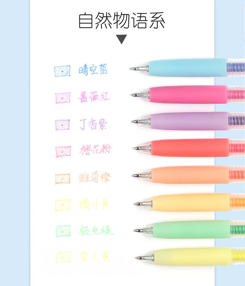 浅蓝色底果汁中性笔套装详情_05.jpg