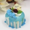 Heart -shaped cream fruit cake 4