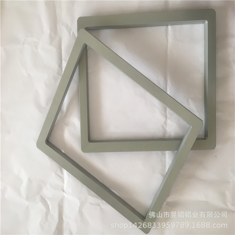 铝框6063喷涂银灰铝框合金型材焊接拼接铝框型材定制相框铝合金