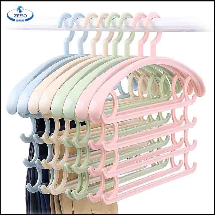 多功能收纳裤架 四层收纳多层魔术裤架 衣柜挂架塑料整理领带架衣