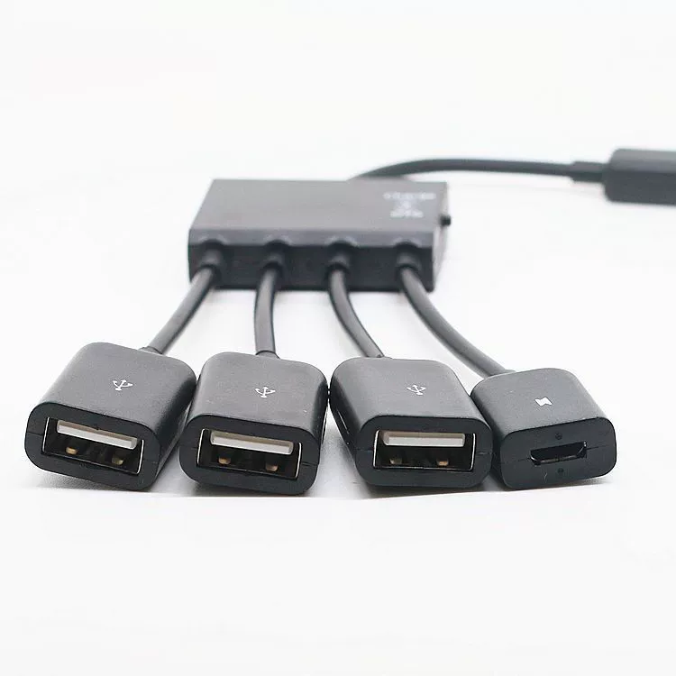 OTG Micro USB ХАБ, один провод four мобильных телефонов мультимодальный OTG USB 2.0
