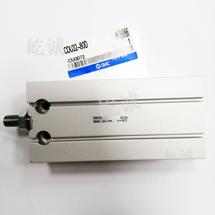 日本SMC自由安装型气缸 CDU32-80D 单杆双作用全新  缸径32mm