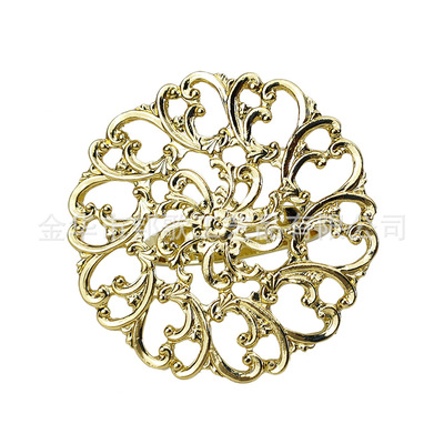 新款古风餐巾环 酒店摆台餐巾扣 厂家直销 镂空金属餐巾圈