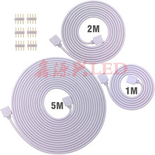 1米2米5米RGB七彩LED灯条延长线 4P双头排母灯带控制器连接线套装