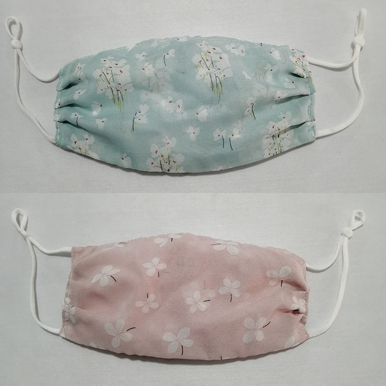 Gasa máscara transpirable protección solar protección UV a prueba de polvo cómoda dama suave floral lavable fácil respirar