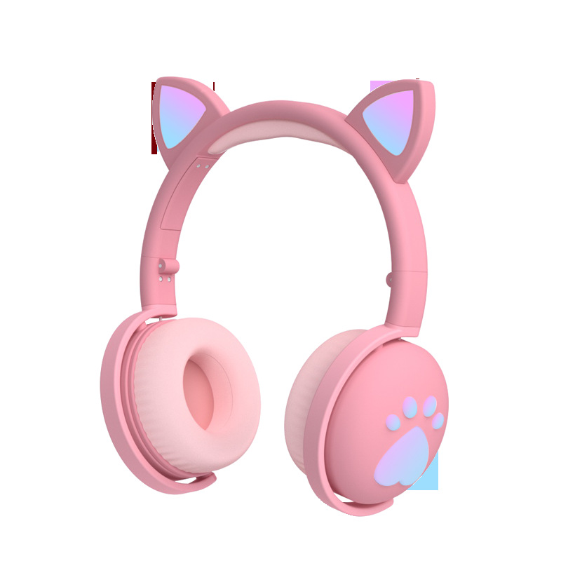 Nuevo gato lindo garra auriculares Bluetooth macaron color gato oído auriculares Bluetooth vivo llamada de voz