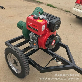 多规格汽油抽水泵 电启动柴油灌溉泵 3寸汽油手推抽水泵