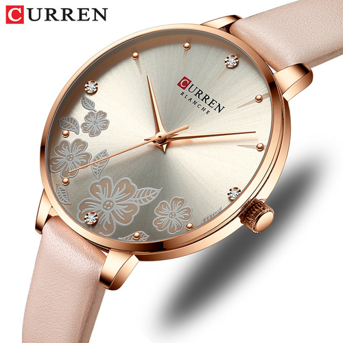 Curren/Karen 9068 Women's Watch, Waterproof Quartz Watch, Fashion Casual Strap Watch, Foreign Trade Watch