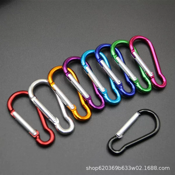 Wholesale No. 6 gourd-type carabiner aluminum alloy outdoor buckle water bottle buckle multi-function buckle quick hanging buckle