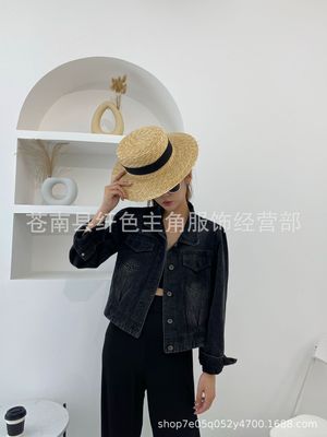 2020新款牛仔外套女短款重工韩版潮款男友风镶钻女上衣夹克基础款|ms