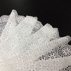 18cm High-end Double Wave Lace with detachable floral edge, clothing accessories for wedding dresses, gowns, women's lingerie and accessories