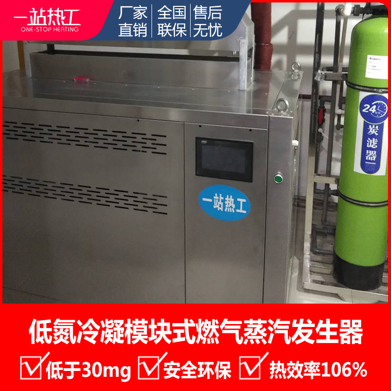 一站热工全自动商用节能蒸汽发生器冷凝超低氮大型燃气蒸汽锅炉