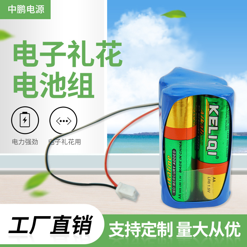 厂家出售电子礼花电池组电子鞭炮电池组5号充电电池组多组合可选