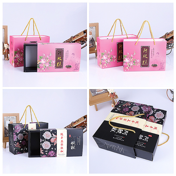 goods in stock Gelatin cake Packaging box customized Kraft paper fold Drawer Box Gift box Customized Free of charge Send samples