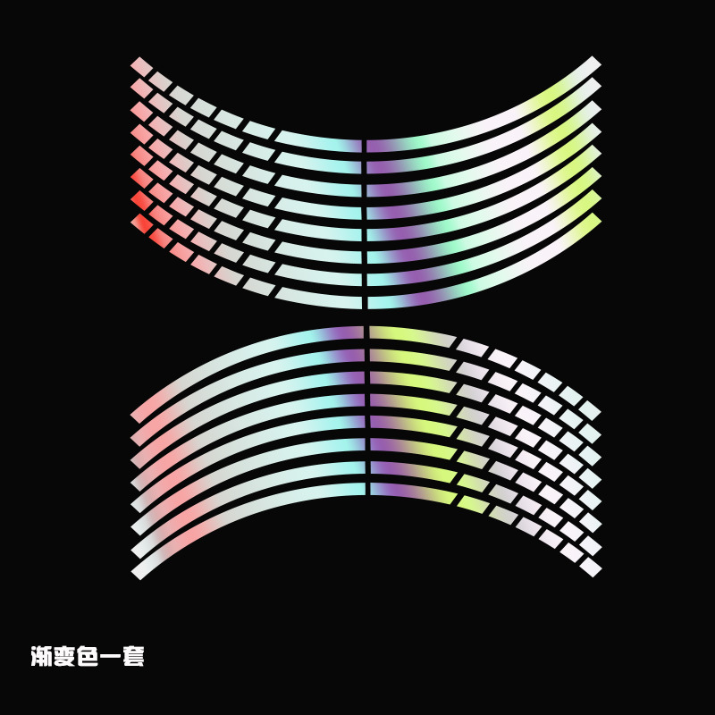 轮毂贴主图七彩