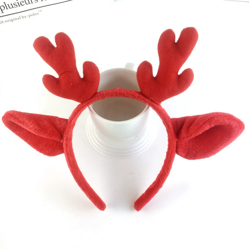 Christmas cute red hair accessory, children's headband for adults, funny hairpins, dress up