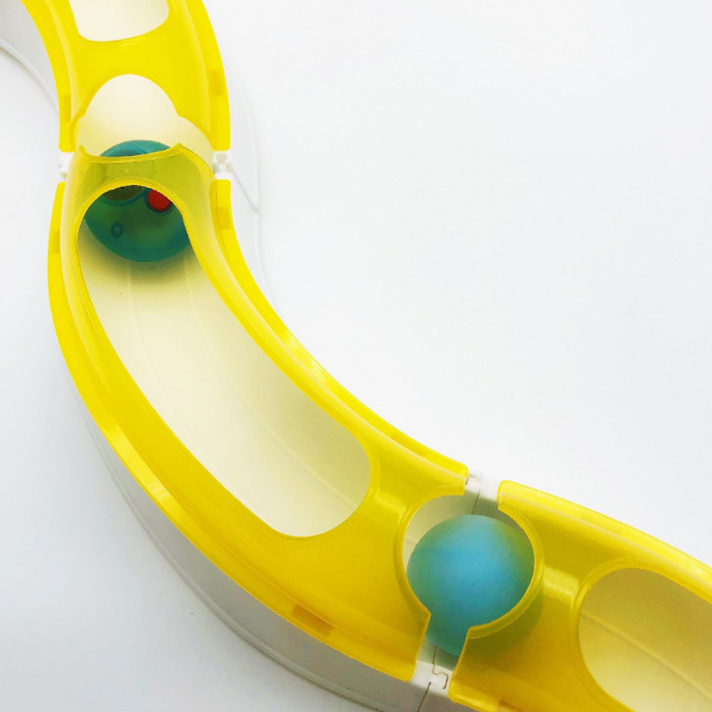 亞馬遜跨境寵物貓玩具可變形轉(zhuǎn)盤 寵物益智聲光軌道球轉(zhuǎn)盤定制