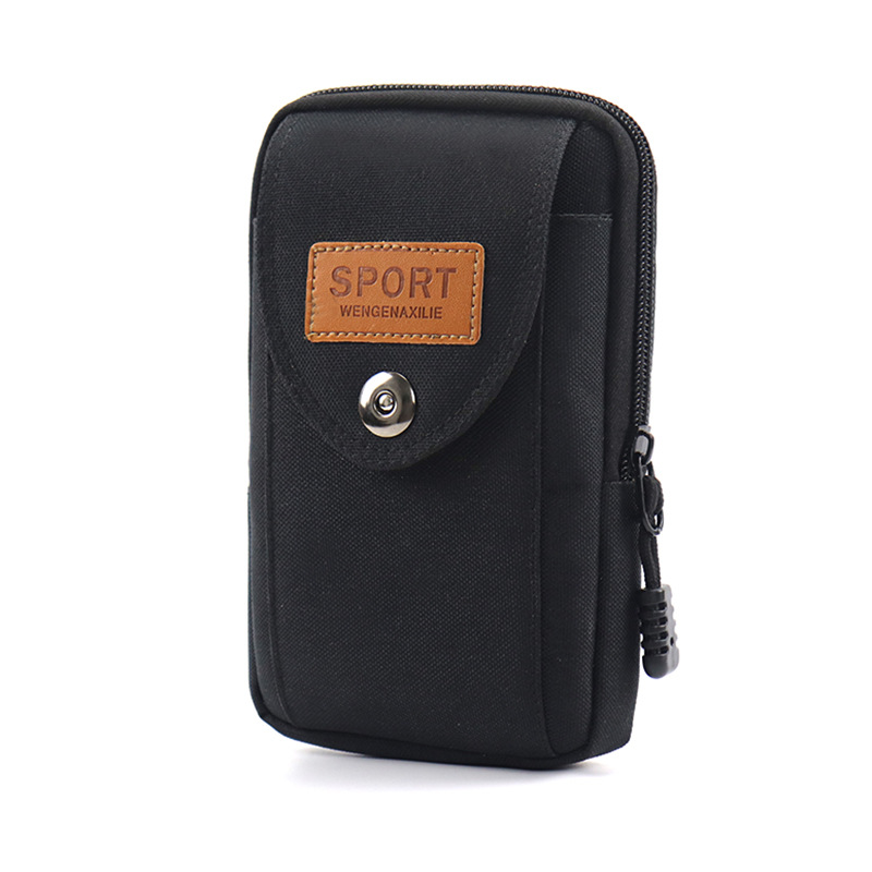 Teléfono móvil bolso de la cintura cinturón de los hombres caja del teléfono móvil impermeable al aire libre deportes cinturón multifuncional teléfono móvil bolsa vertical bolso colgante hombres