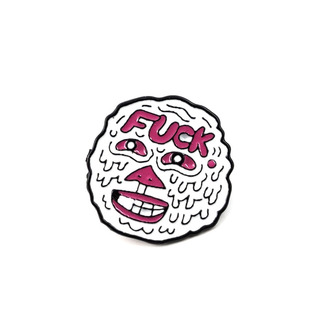 With the change of European and American fashion new fuck smile sweating expression jacket badge drop oil brooch jewelry