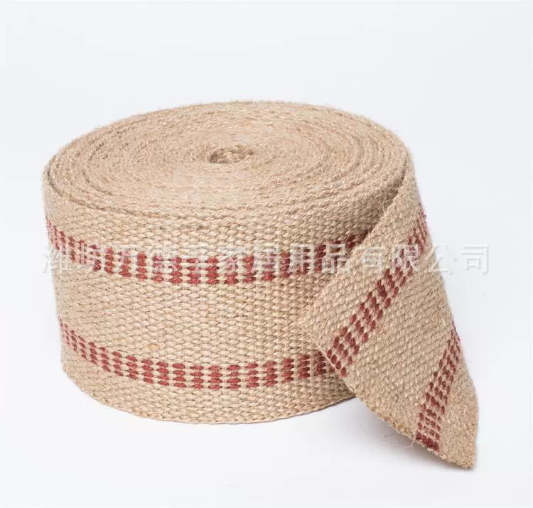 Factory direct -operated hemp strap hemp rope woven strip with natural jricel furniture sofa accessories gardening tool rope belt