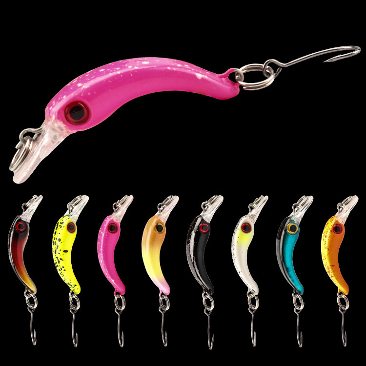 Small Sinking Minnow Fishing Lures Hard Bais Fresh Water Bass Swimbait Tackle Gear