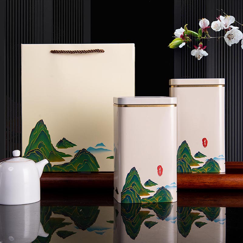 通用茶叶包装罐茶叶礼盒食品包装茶叶包装马口铁罐现货金属罐定制