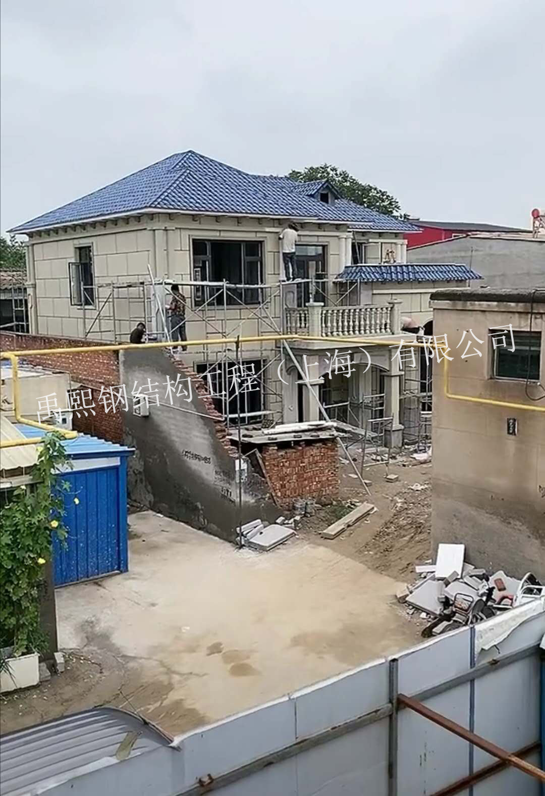 钢结构框架结构房屋,农村自建别墅,自建别墅,自建装配式别墅-阿里巴巴