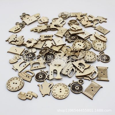 new pattern Cartoon woodiness a living room bedroom metope decorate sewing series Pendant Wall decoration children DIY Collages 50 Pieces