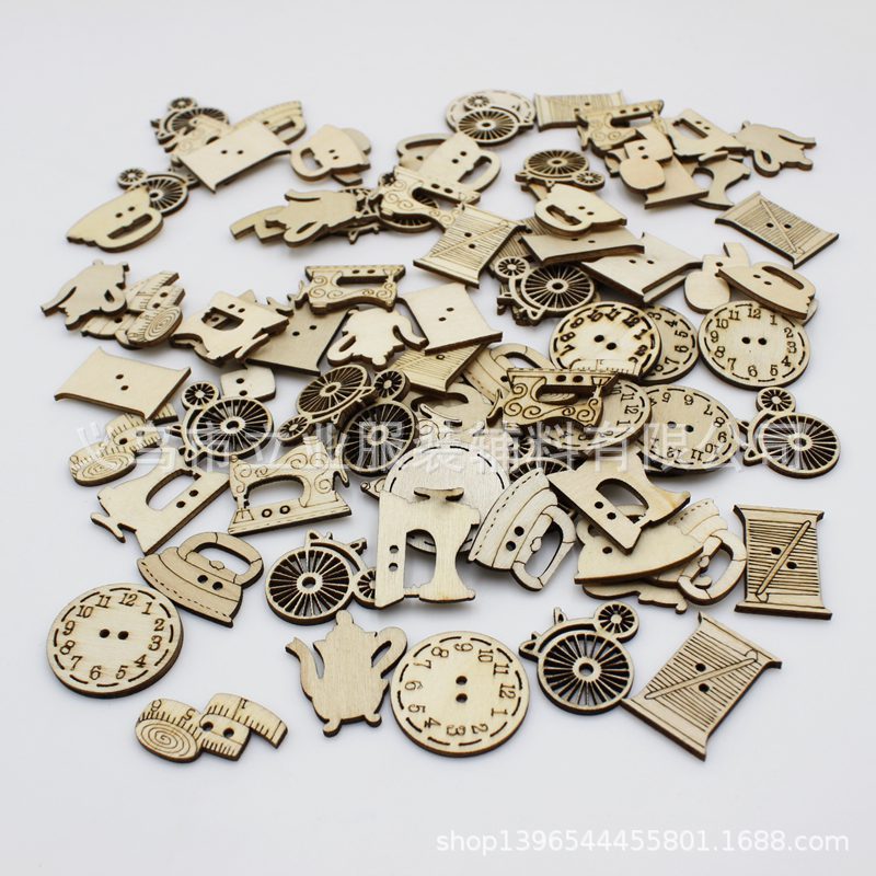 new pattern Cartoon woodiness a living room bedroom metope decorate sewing series Pendant Wall decoration children DIY Collages 50 Pieces