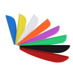 箭羽塑料高彈3寸水滴形多色羽毛