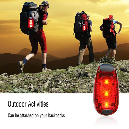Cross-border multi-functional outdoor mini warning light bicycle rear light backpack light helmet light running warning
