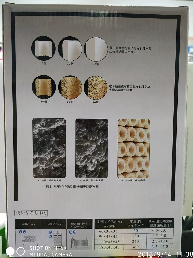 Dazs Сто раз биологическое бактериальное кольцо фильтр для аквариума бактериальное кольцо биохимическое керамическое кольцо 0,2 л 1 л 3 л 5 л продвижение