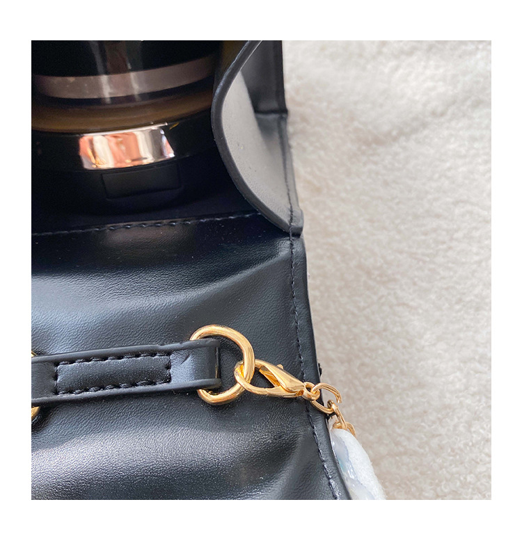 Girl'S Small Cotton And Linen Plaid Bow Knot Elegant Streetwear Beading Square Magnetic Buckle Crossbody Bag display picture 19