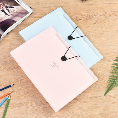 风琴包多层文件夹文件袋学生用试卷夹资料册绳扣式A4插页韩国创意|ms