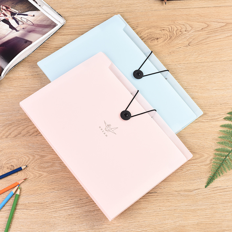 风琴包多层文件夹文件袋学生用试卷夹资料册绳扣式A4插页韩国创意|ms