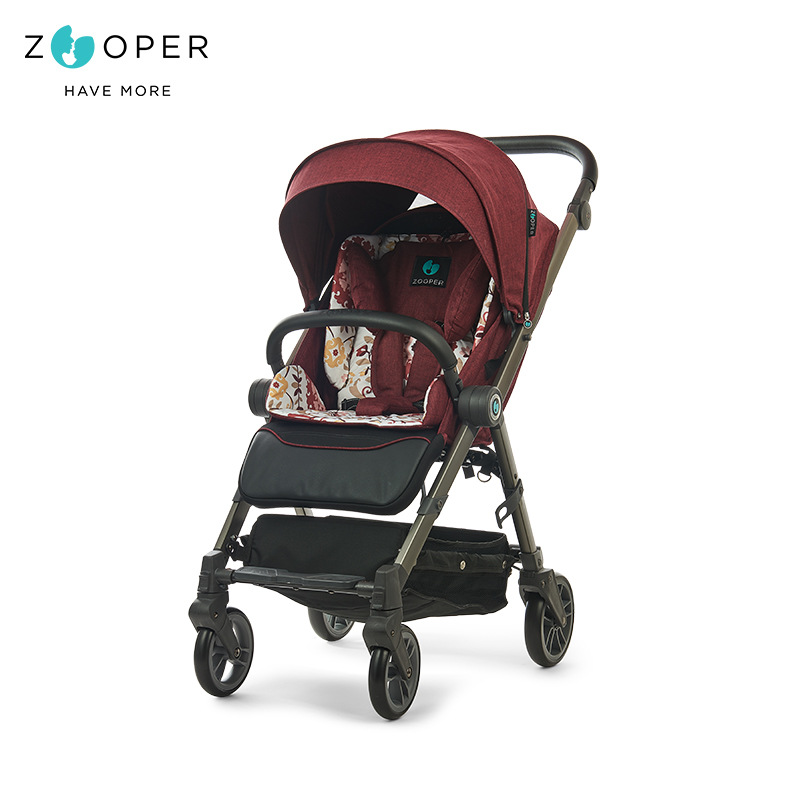 zooper婴儿手推车可坐躺轻便伞车宝宝小折叠高景观简易儿童婴儿车|ru