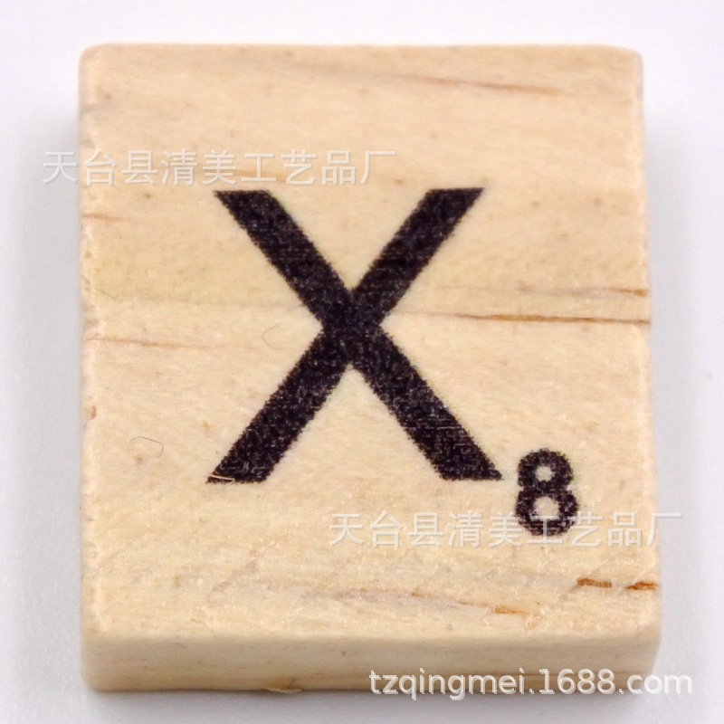 Cubo de pino 26 letras en inglés madera natural letras en inglés unidad 26 letras piezas de madera letras en inglés