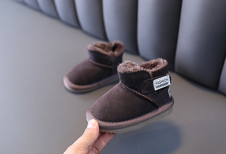 Baby vinterplysch 0-11 år gamla pojkar och flickor snö bomull promenadskor nyfödda babystövlar_voghion.com