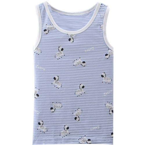 Children's bamboo cotton vest summer three-pack. Boys and girls' vest summer three-pack manufacturer baby cotton vest.