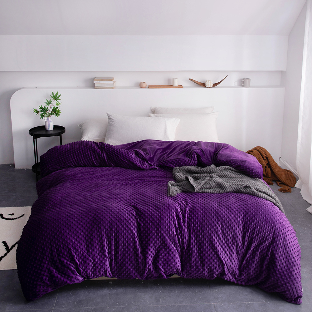 亚马逊爆款重力毯weighted blanket泡泡被套短毛绒压泡被套可单售