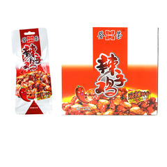 重慶特產辣子雞丁口水雞即食雞肉麻辣零食35g*20袋盒裝整箱批發