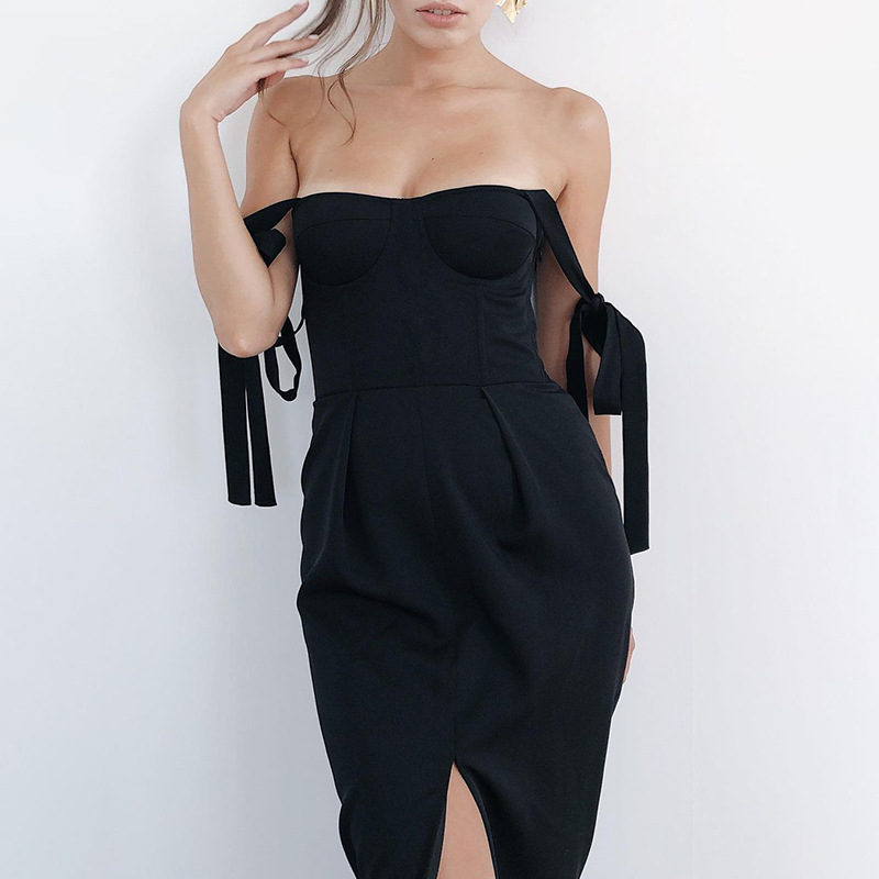 Spring/Summer New Sexy Wrapped Chest Sling Dress NSYLF65231